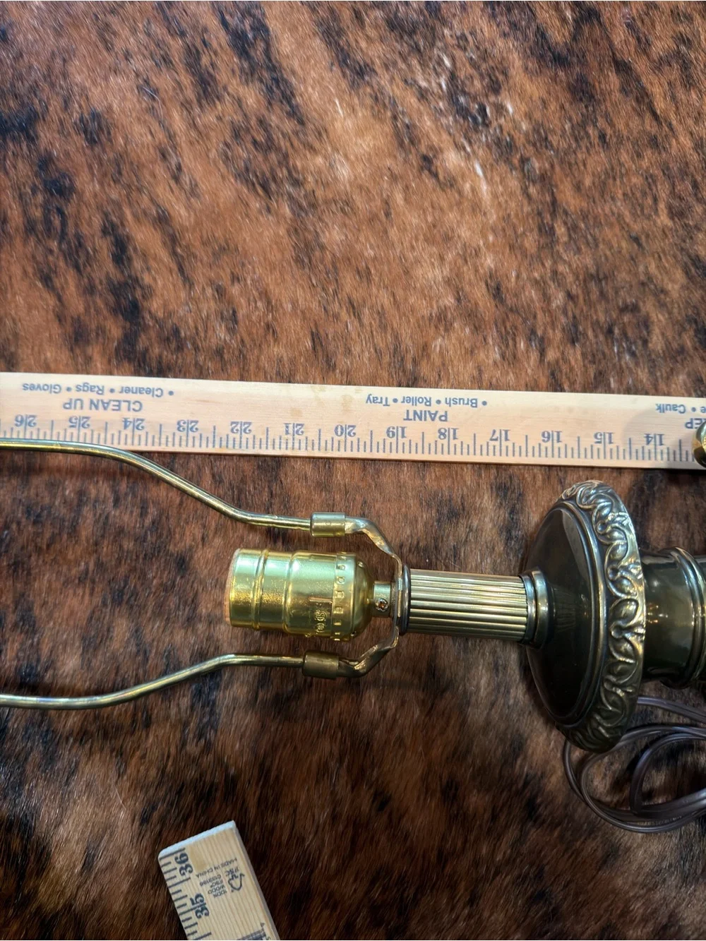 Vintage 1960’s Stiffel Hollywood Regency Brass & Crystal Urn Table Lamps F159